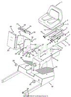 SULKY FRAME &amp; SEAT