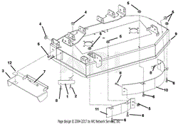 Deck, Discharge Chute And Baffles