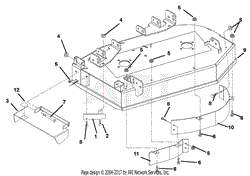 Deck, Discharge Chute And Baffles - 34&quot;