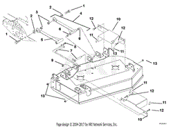 Deck, Mounting Arms and Belt Guards