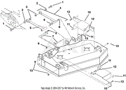 Deck, Mounting Arms And Belt Guards