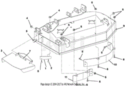 Deck, Discharge Chute And Baffles