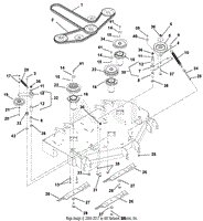 Belts, Spindles, Idlers And Blades - 44&quot;