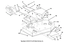 Deck, Mounting Arms and Belt Guards