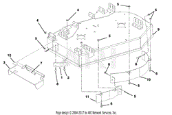 Deck, Discharge Chute And Baffles