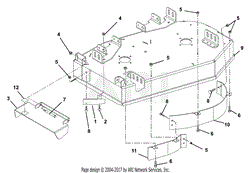 Deck, Discharge Chute And Baffles