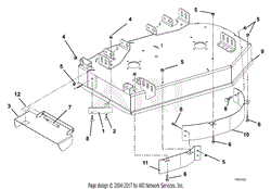 Deck, Discharge Chute And Baffles