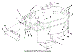 Deck, Discharge Chute And Baffles