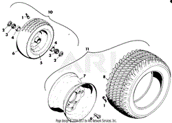 FRONT AND REAR WHEELS