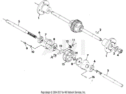 NUMBER EIGHT SHAFT - DIFFERENTIAL ASSEMBLY