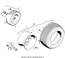 FRONT AND REAR WHEELS