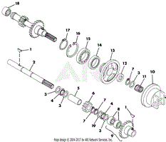 NUMBER TWO SHAFT - REVERSE CLUTCH