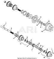 NUMBER TWO SHAFT - REVERSE CLUTCH