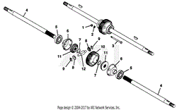 NUMBER EIGHT SHAFT - DIFFERENTIAL ASSY