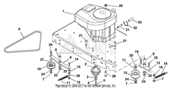 Engine, Belts And Idlers