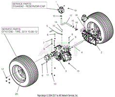 Rear Tires And Transaxles - 44&quot; And 48&quot;