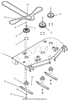 Deck, Belt, Blades And Spindles - 52&quot;