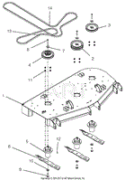 Deck, Belt, Blades And Spindles - 52&quot;