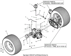 Rear Tires And Transaxles - 52&quot;