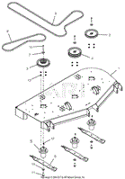 Deck, Belts, Blades And Spindles - 60&quot;