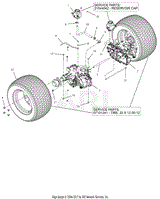 Rear Tires and Transaxles - 60&quot;