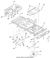 Frame, Hood, Footrest, Caster And Tires