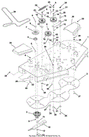 Mower Deck, Belt, Idlers And Blades