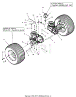 Rear Tires And Transaxles - 52&quot;