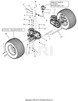 Rear Tires and Transaxles - 52&quot;