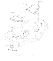 Parts List 4 - Belt Covers and Baffle - 52 Inch