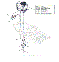 Parts List 14 - Engine - Kohler Twin 26 Pro W/SC