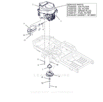 Parts List 14 - Engine - Kawasaki FR651V 21.5 HP