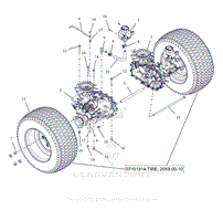 Parts List 22 - Rear Tires and Transaxles - 42 Inch