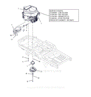 Parts List 16 - Engine - Kawasaki FR691V 23 HP