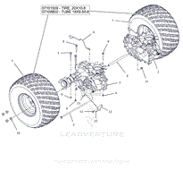 Parts List 23 - Rear Tires and Transaxles - 48 Inch, 52 Inch and 60 Inch