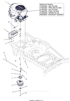 Parts List 16 - Engine - Kohler KT740