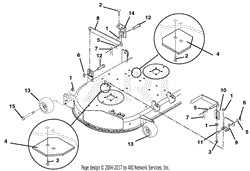 42&quot; Mower Brackets And Rollers