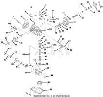 Hydrostatic Transaxle - Left S/N 000101 - 000999