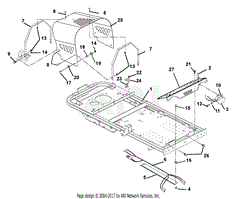 Frame, Hood And Footrest