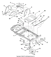 Frame, Hood, Footrest, Casters And Tires