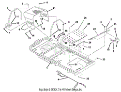 Frame, Hood And Footrest