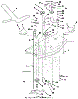 Mower Deck, Belt, Idlers And Blades