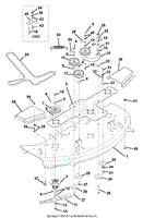 Mower Deck, Belt, Idlers And Blades 50-Inch