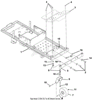 Frame, Footrest, Casters, Tires