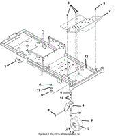 Frame, Footrest, Casters And Tires