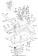 Mower Deck, Belt, Idlers And Blades