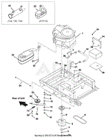 Engine, Exhaust, Belts and Idlers