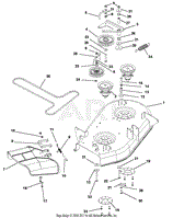 Mower Deck, Belt And Idlers (1)