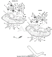 Mower Deck, Belt And Idlers (2)