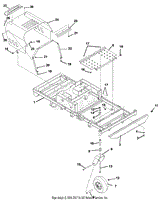 Frame, Hood, Footrest, Casters and Tires